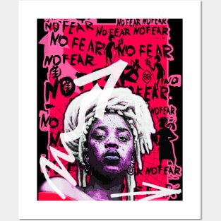 No Fear Strong Black Woman Adinkra Posters and Art